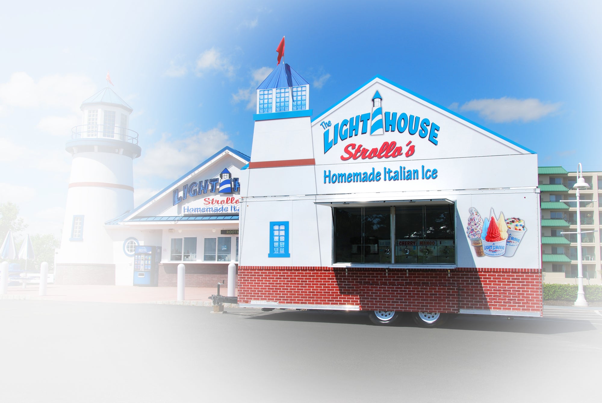 A Strollo's Lighthouse mobile store