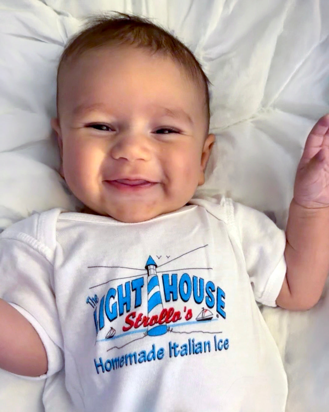 Strollo's Lighthouse Baby Onesie