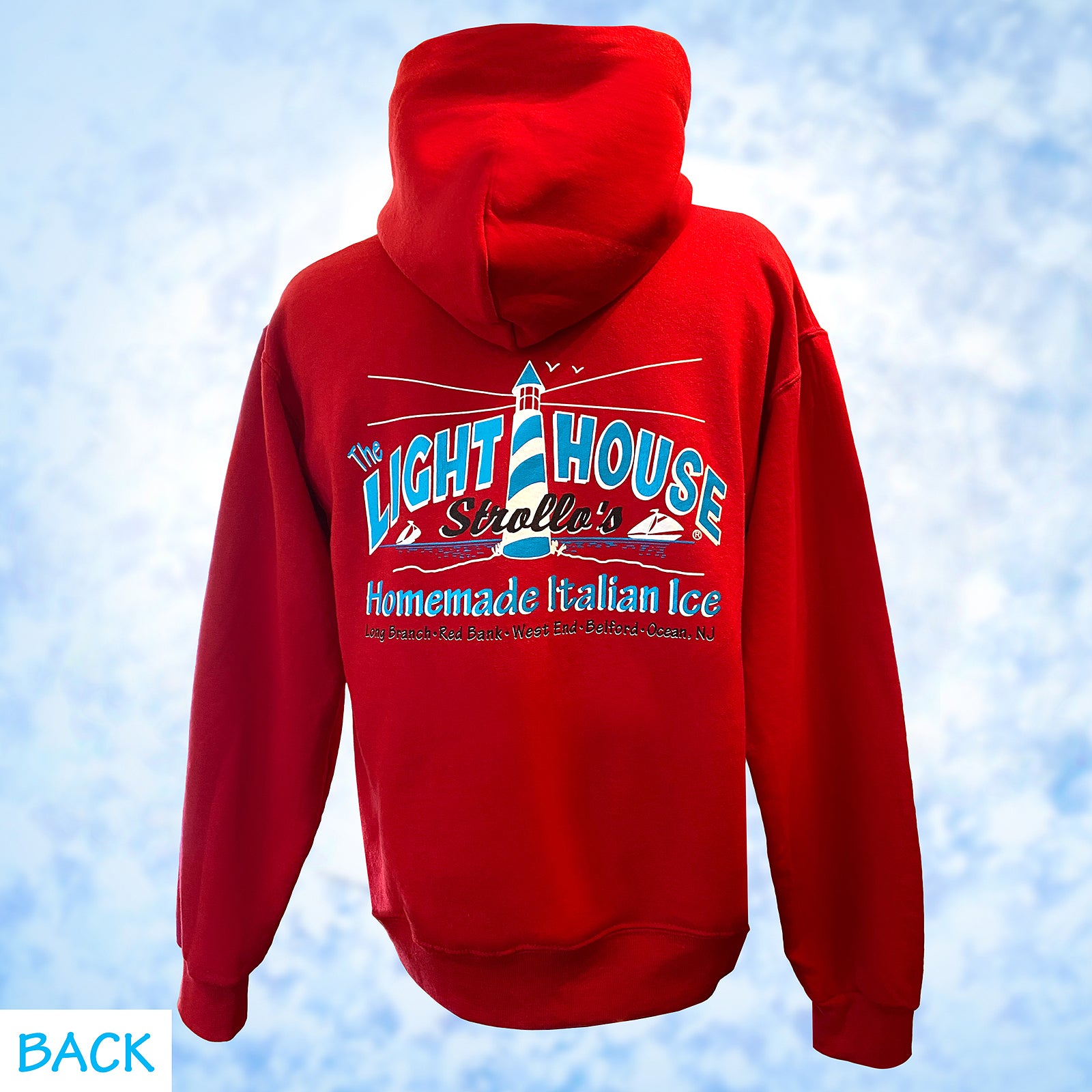 Strollo's Lighthouse Red Hoodie