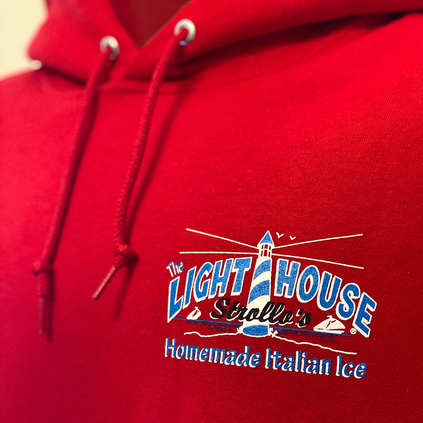 Strollo's Lighthouse Red Hoodie