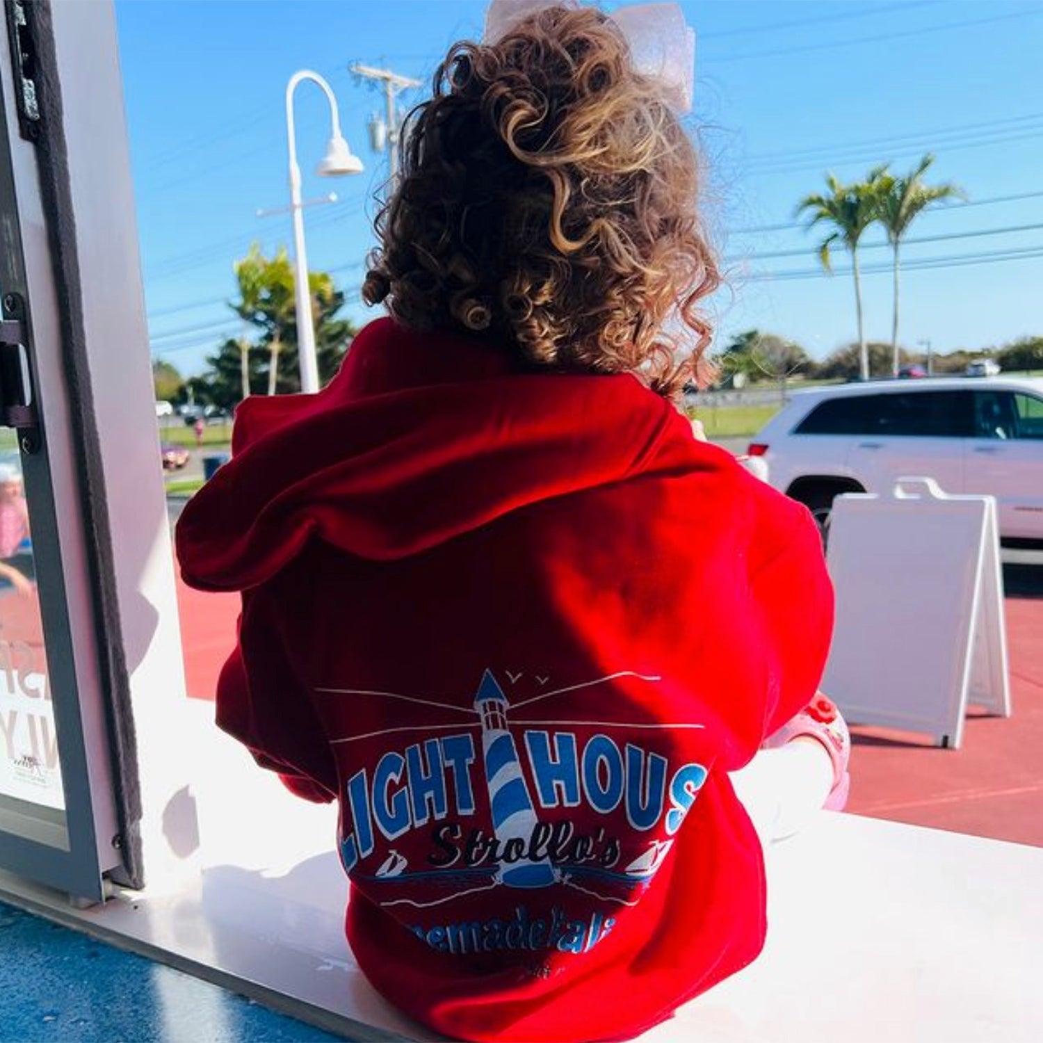 Strollo's Lighthouse Red Hoodie