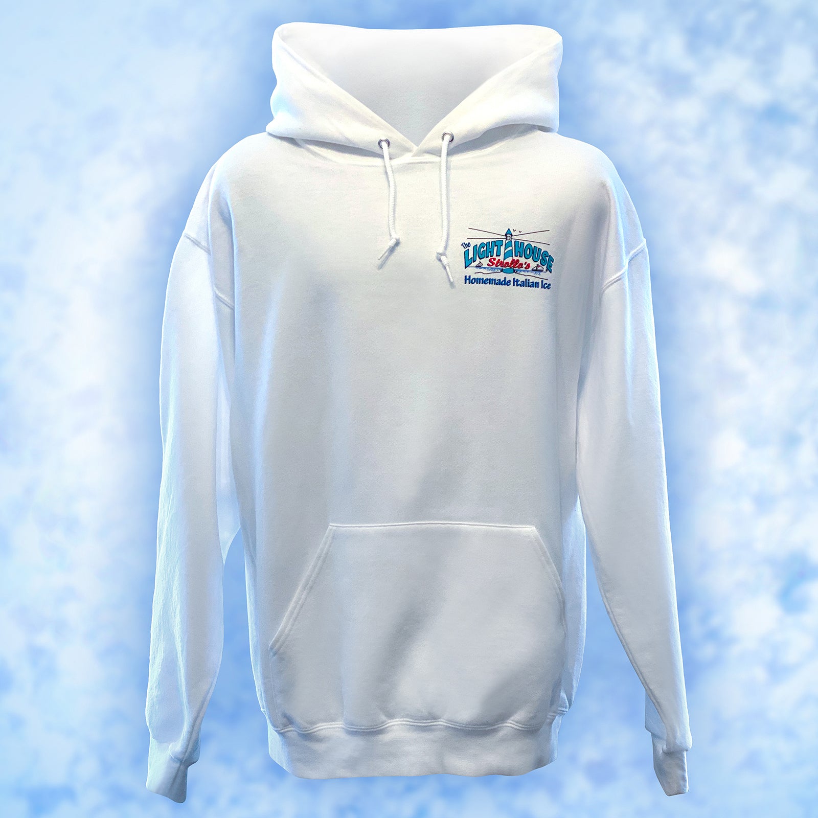 Strollo's Lighthouse White Hoodie